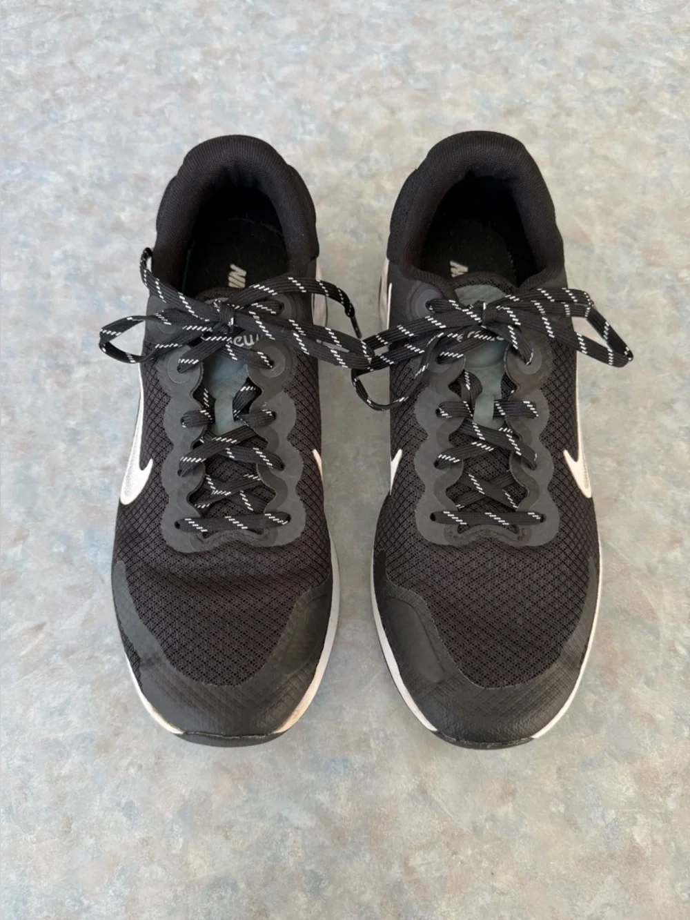 Nike RENEW Ride 3.0 Men's Black Lace Up Athletic Running Sneakers